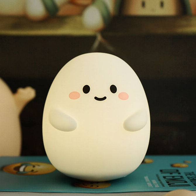 Kreative Cartoon Egg Silicone USB LED Kids Night Light Lamp