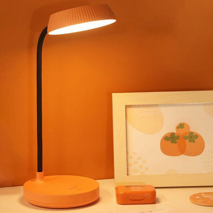 Nordic Minimalist Round LED Touch Desk Lamp with USB