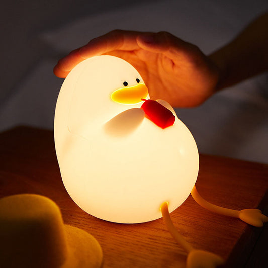 Kreative Cartoon Silicone Duck LED Table Lamp for Kids