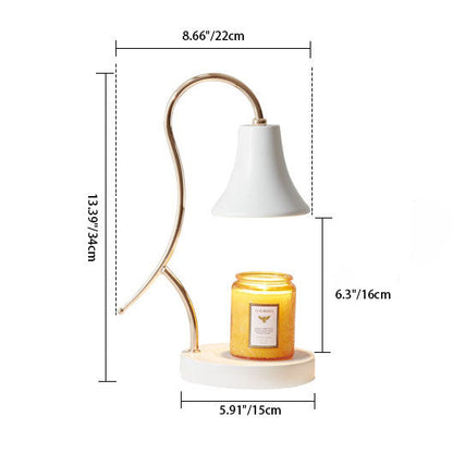 Modern Minimalist Creative Iron Flower Shape 1-Light Wax Table Lamp