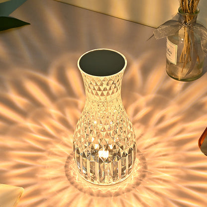 Moderne Art Deco Acrylic Bottle Design USB LED Table Lamp