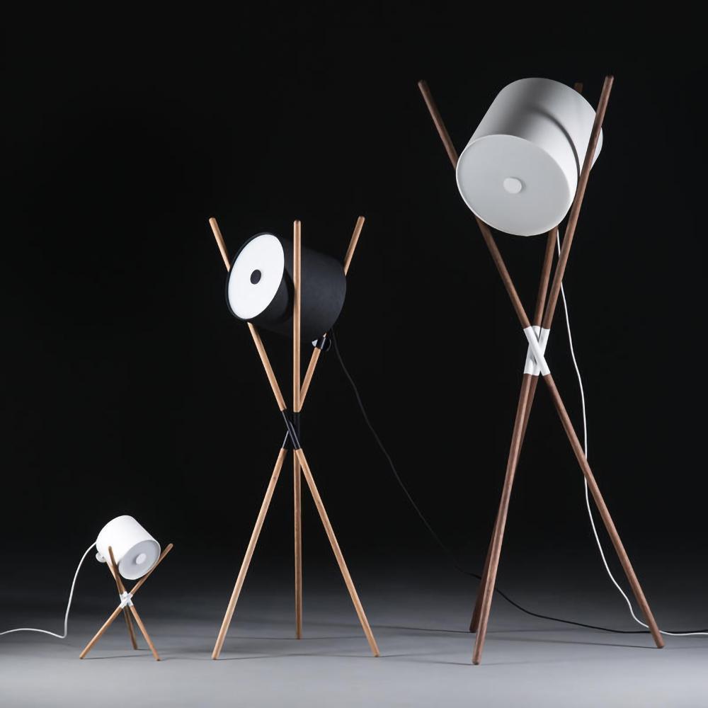 Shift Lamp Floor Lamp - LED Indoor Wood & Metal Design