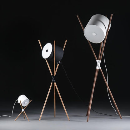 Shift Lamp Floor Lamp - LED Indoor Wood & Metal Design