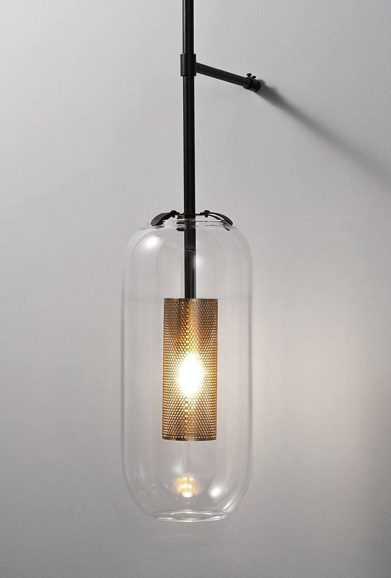 Vadim Wall Lamp, LED Indoor Light, Black & Gold Finish