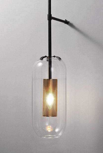 Vadim Wall Lamp, LED Indoor Light, Black & Gold Finish