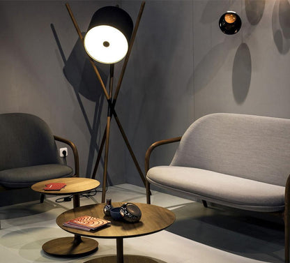 Shift Lamp Floor Lamp - LED Indoor Wood & Metal Design