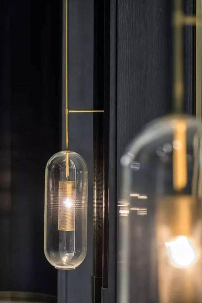 Vadim Wall Lamp, LED Indoor Light, Black & Gold Finish