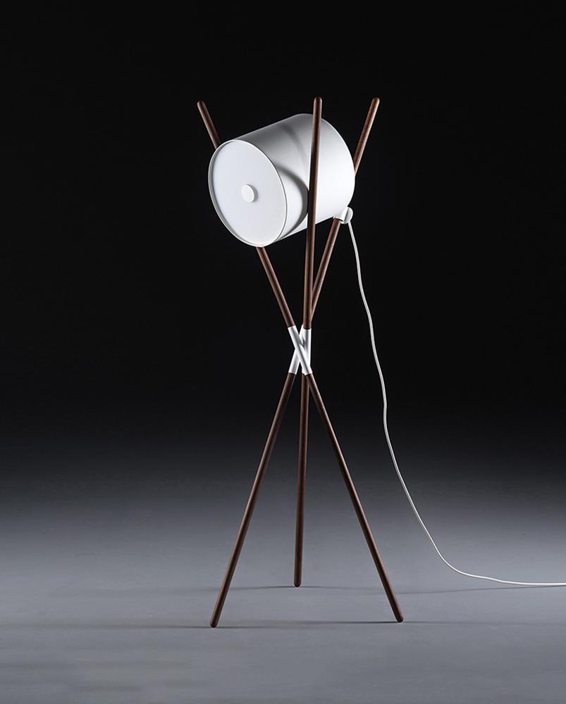 Shift Lamp Floor Lamp - LED Indoor Wood & Metal Design