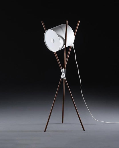 Shift Lamp Floor Lamp - LED Indoor Wood & Metal Design