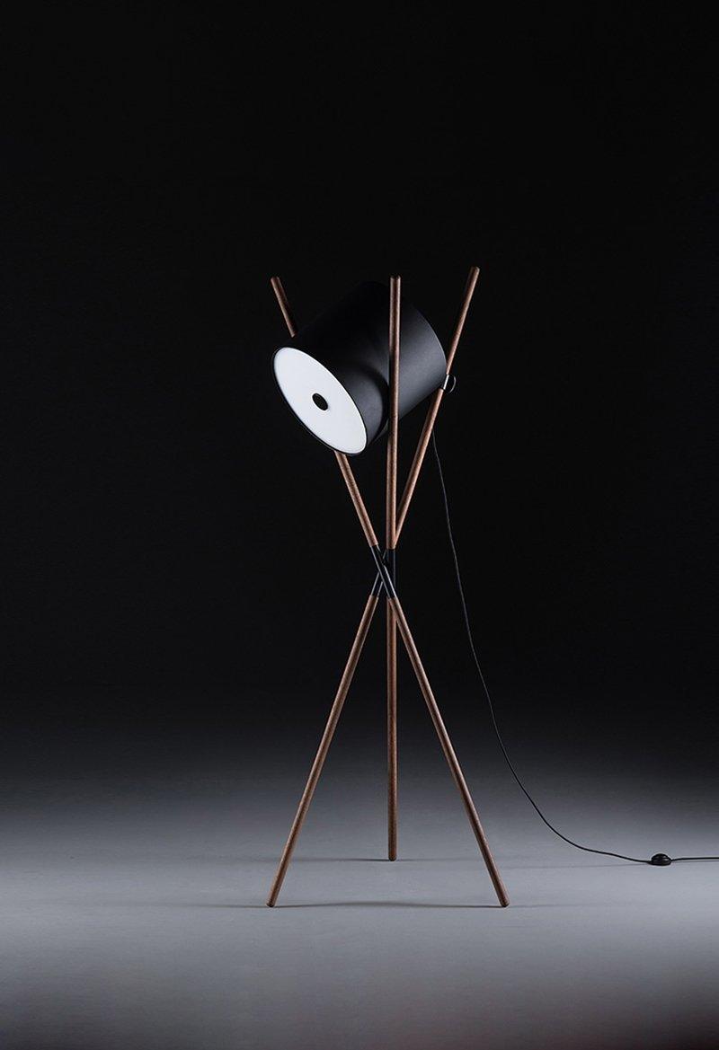 Shift Lamp Floor Lamp - LED Indoor Wood & Metal Design
