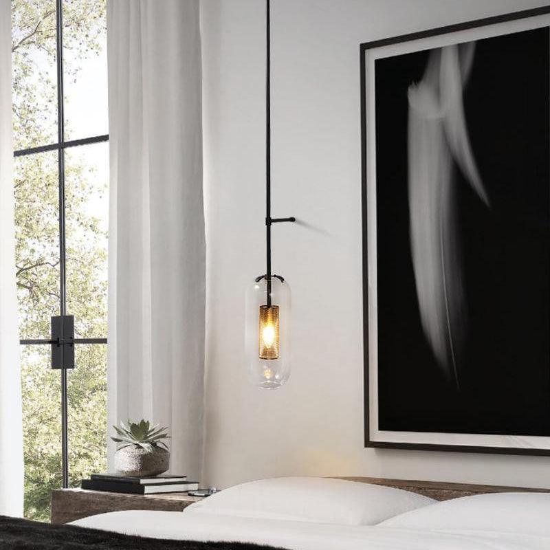 Vadim Wall Lamp, LED Indoor Light, Black & Gold Finish