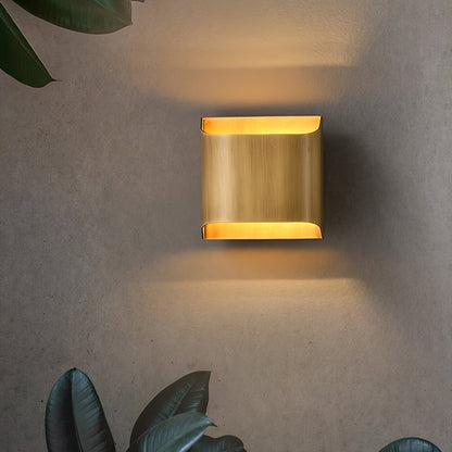 Leclerc Brass Wall Lamp LED Indoor Lighting Fixture Set of 2