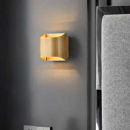 Leclerc Brass Wall Lamp LED Indoor Lighting Fixture Set of 2