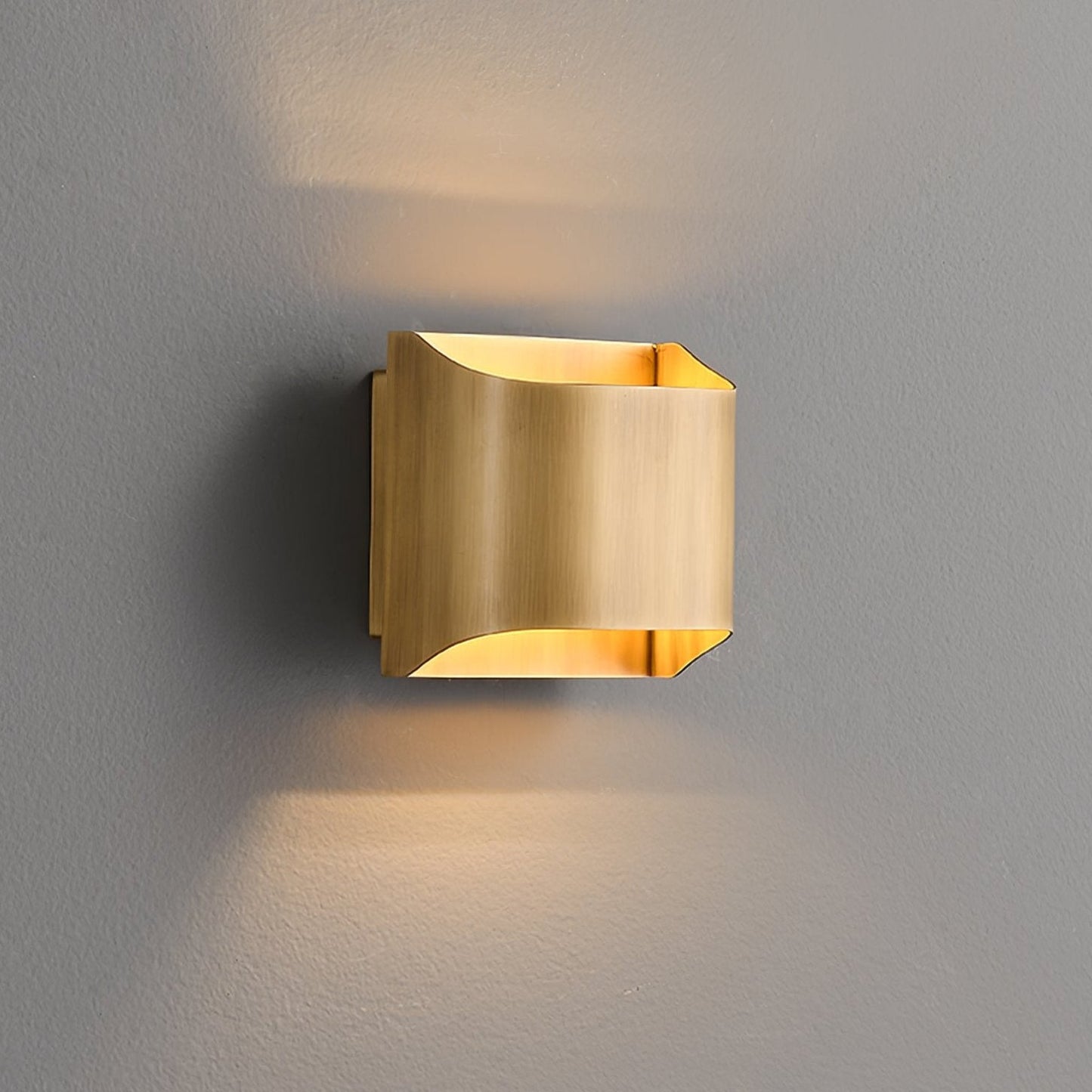 Leclerc Brass Wall Lamp LED Indoor Lighting Fixture Set of 2