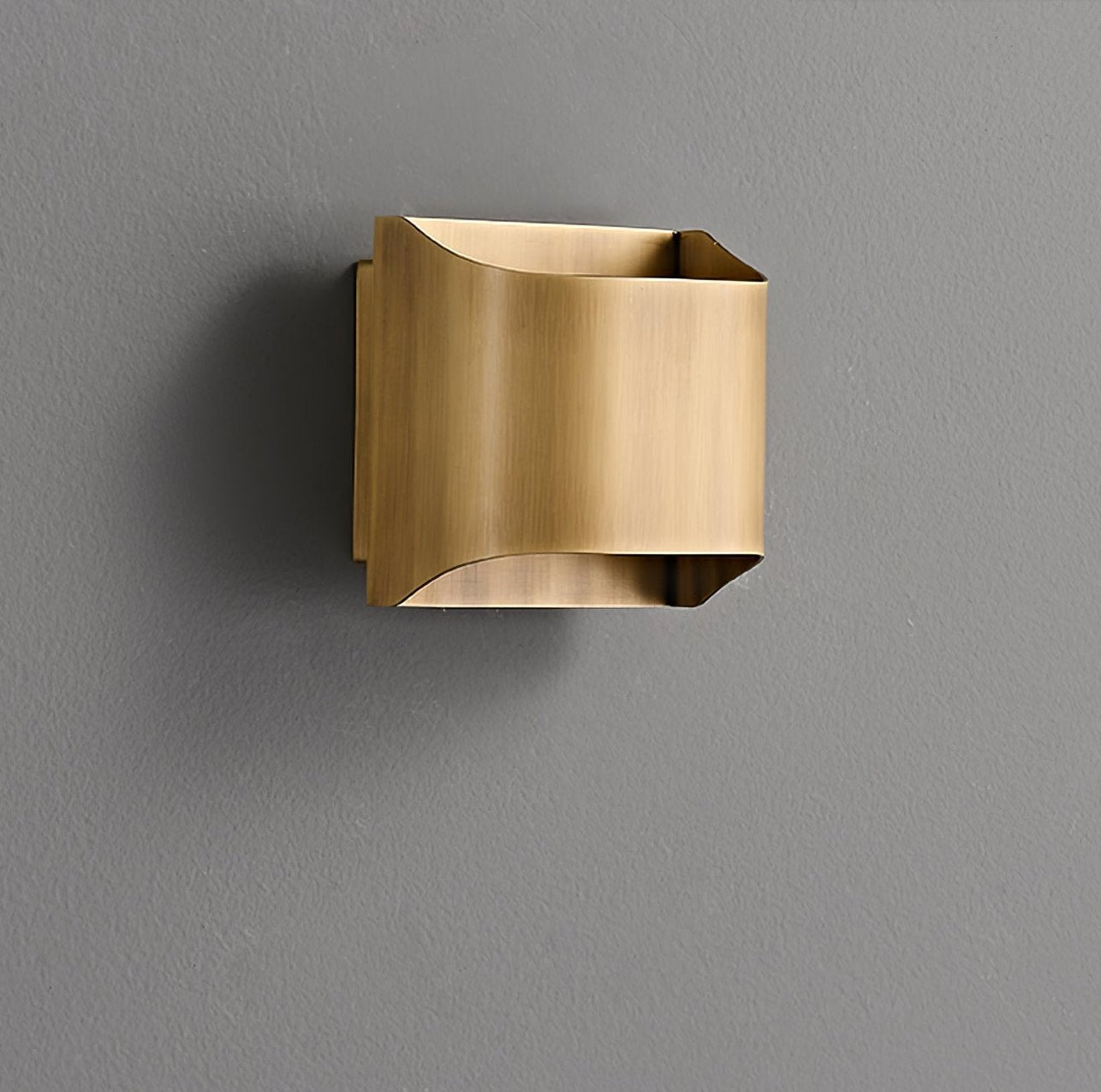 Leclerc Brass Wall Lamp LED Indoor Lighting Fixture Set of 2