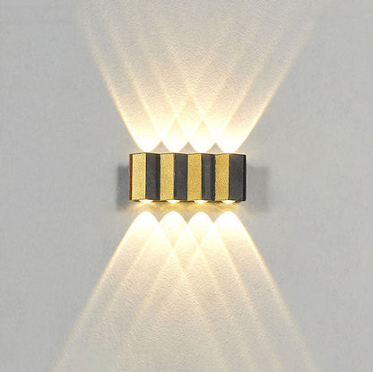 Modern Luxury Gold Aluminium Outdoor Waterproof LED Wall Light