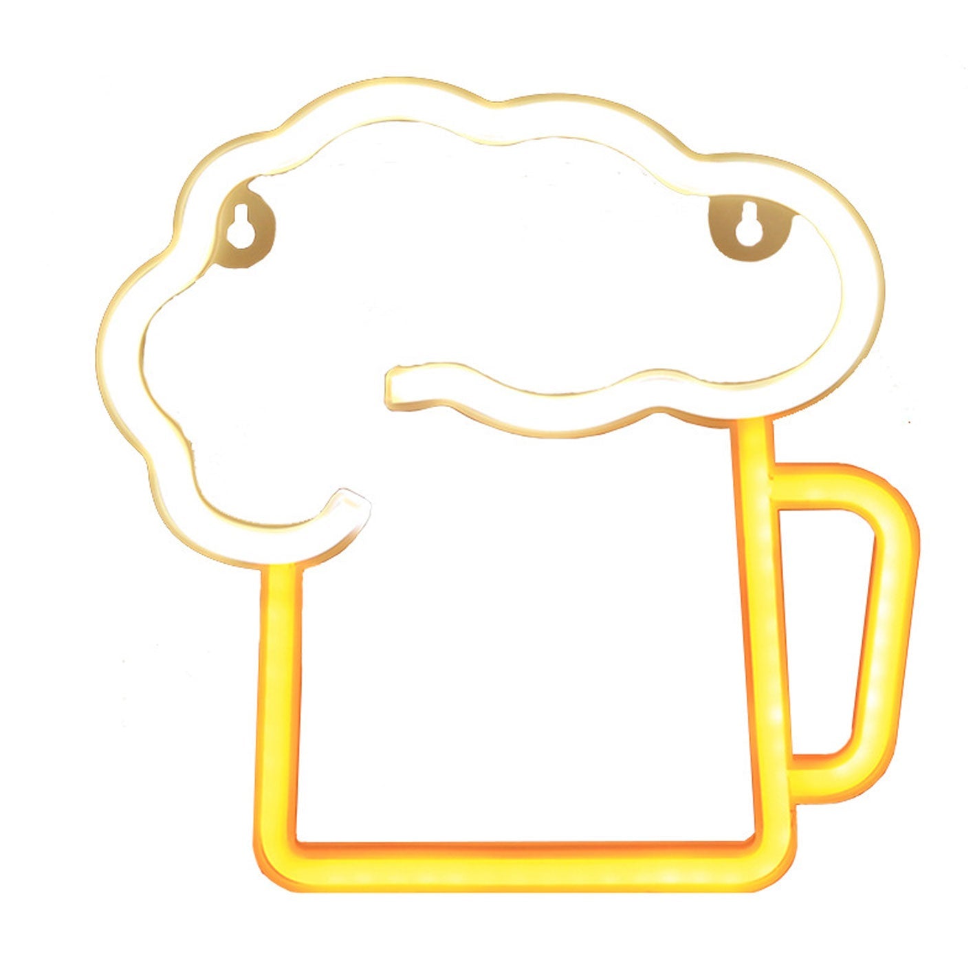 Kreative Neon Beer Mug LED Decorative Light USB Battery