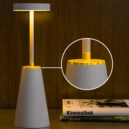 Modern Minimalist Cylindrical PC Iron LED Table Lamp for Living Room