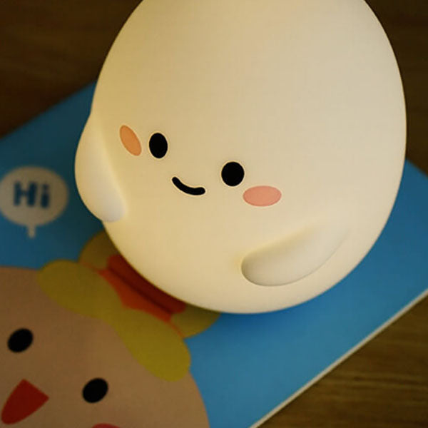 Kreative Cartoon Egg Silicone USB LED Kids Night Light Lamp