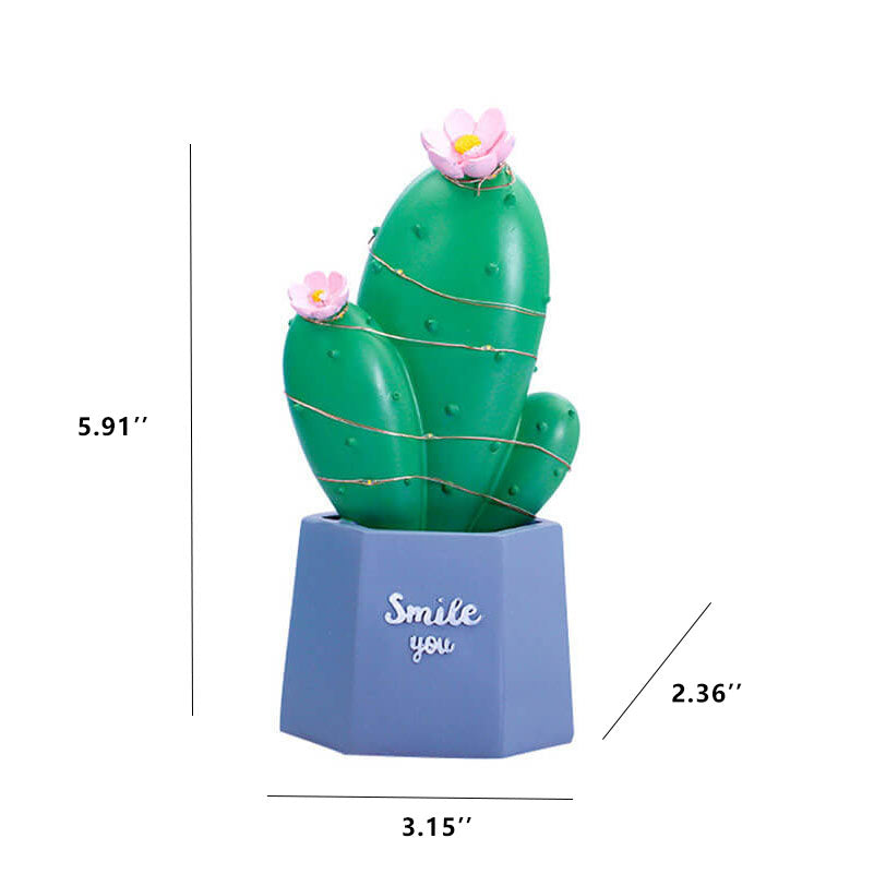 Kaktus Dream Star Light Resin Ornament Night Light Table Lamp