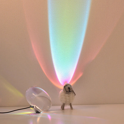 Kreative Kristallprojektion LED Angel Eye Table Lamp