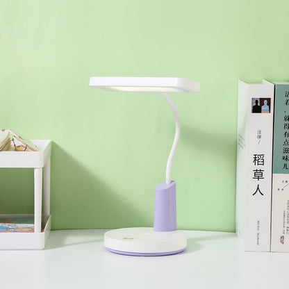 Einfache Long Shadow Round Base Touch Charge LED Desk Lamp