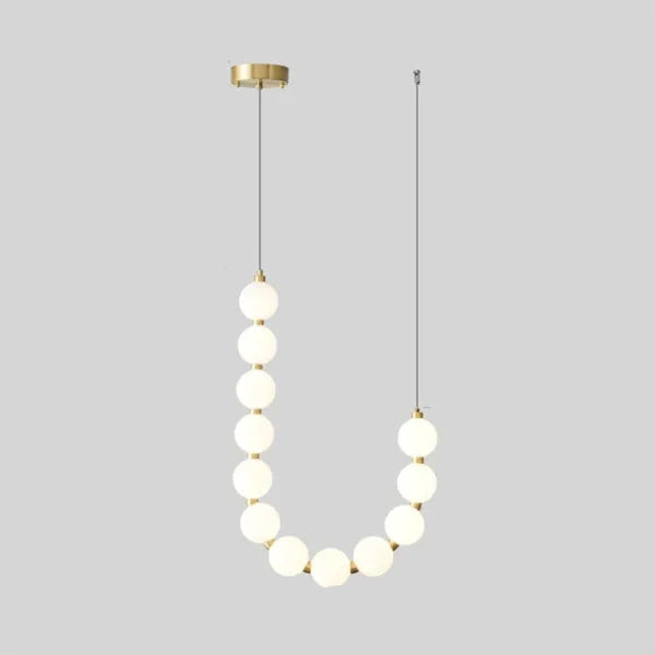 Luxury White Necklace Chandelier - Elegant LED Design