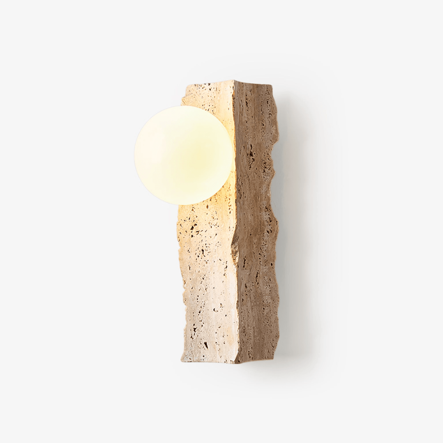 Aureum Wall Sconce - Yellow Travertine LED Indoor Light