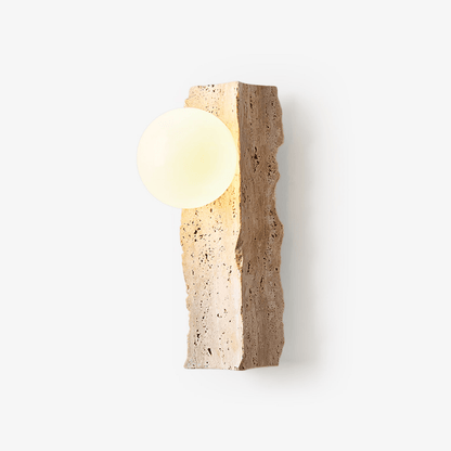 Aureum Wall Sconce - Yellow Travertine LED Indoor Light