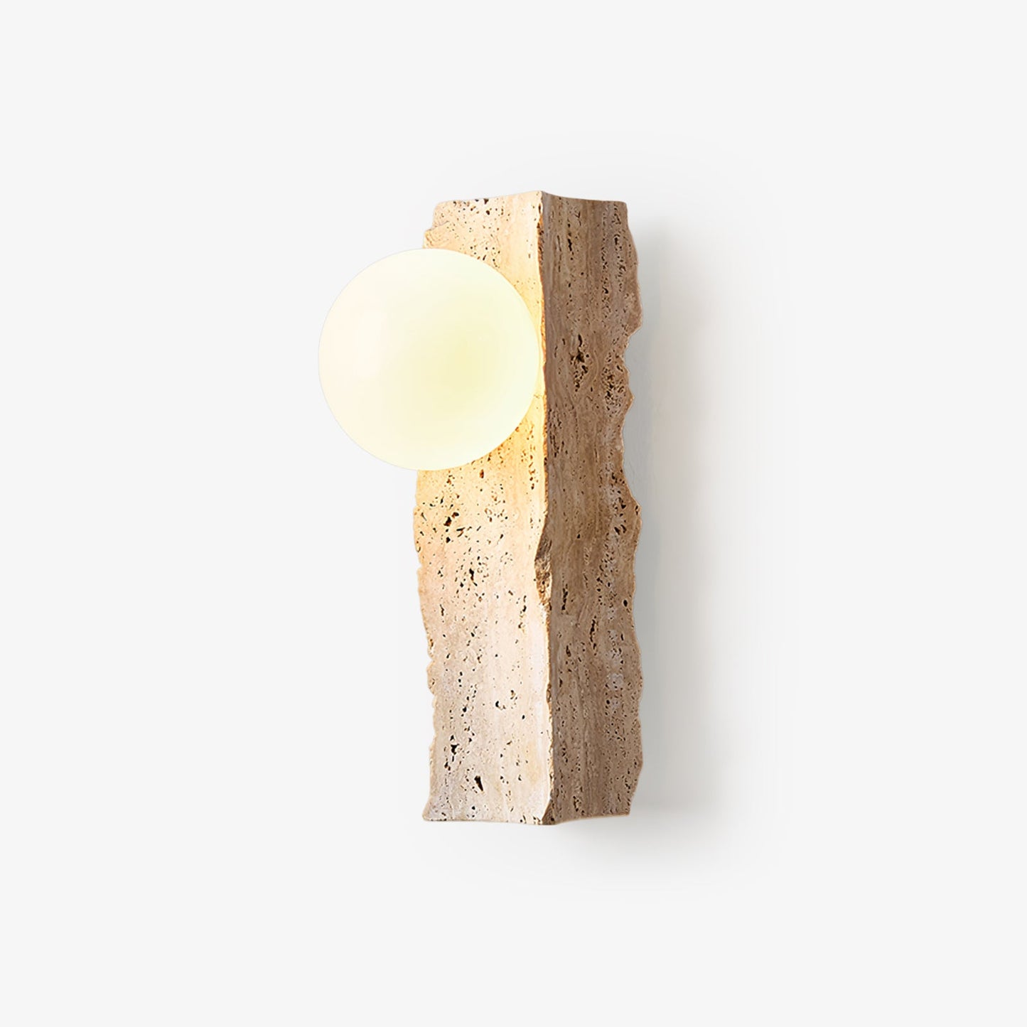 Aureum Wall Sconce - Yellow Travertine LED Indoor Light