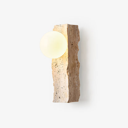 Aureum Wall Sconce - Yellow Travertine LED Indoor Light