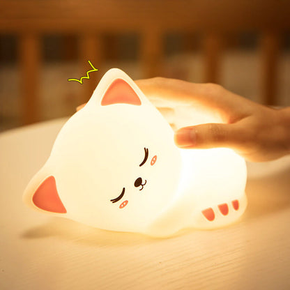 Kreative Cat Night Light USB Silicone Touch Desk Lamp