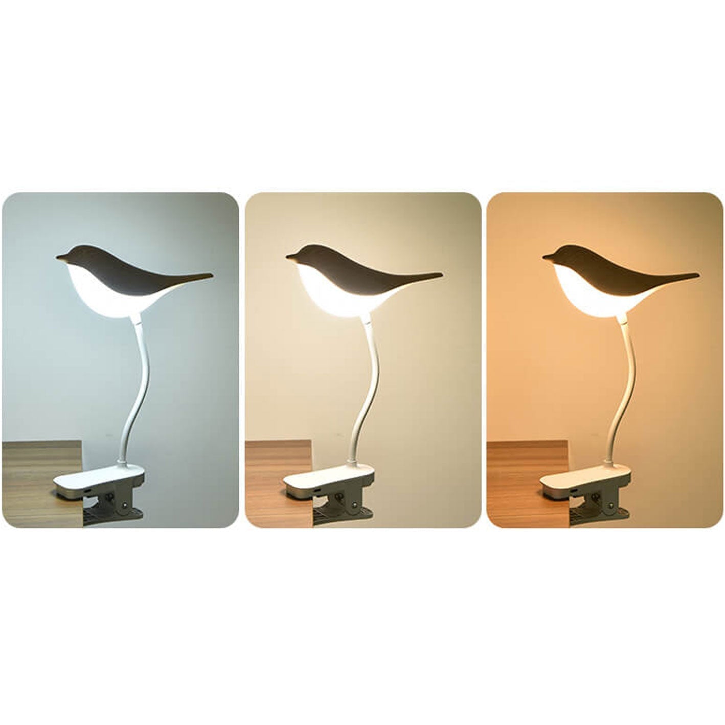 Kreative Vogel Clip USB LED Night Light Table Lamp