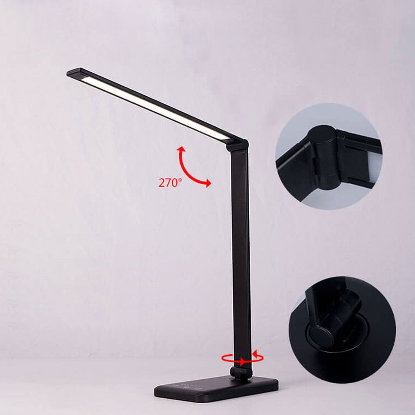 Foldable Wireless Rechargeable LED Eye Protection Reading Desk Lamp