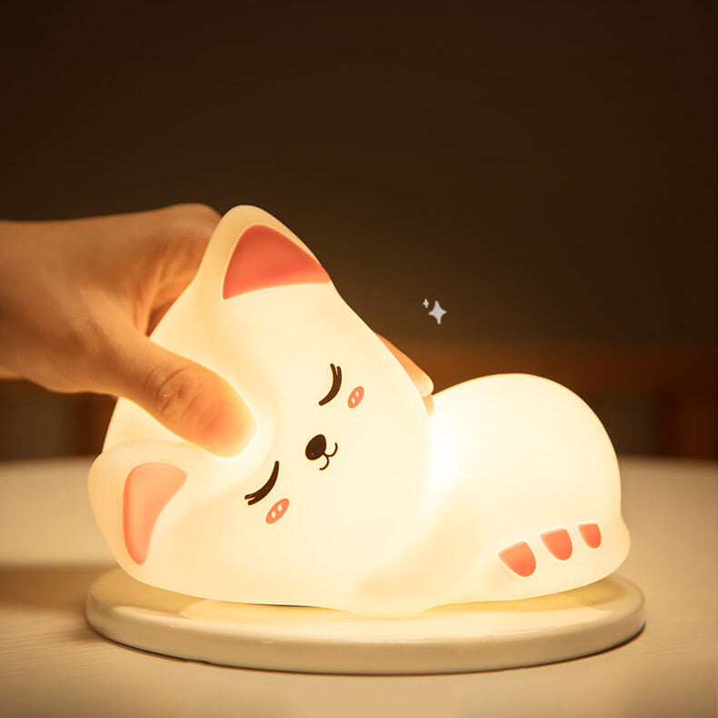 Kreative Cat Night Light USB Silicone Touch Desk Lamp