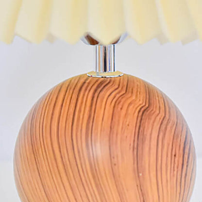 Nordic Vintage Foldable Wooden Ball Base LED Table Lamp