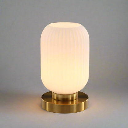 Nordic Glass Table Lamp – Modern Stained Glass Accent Light