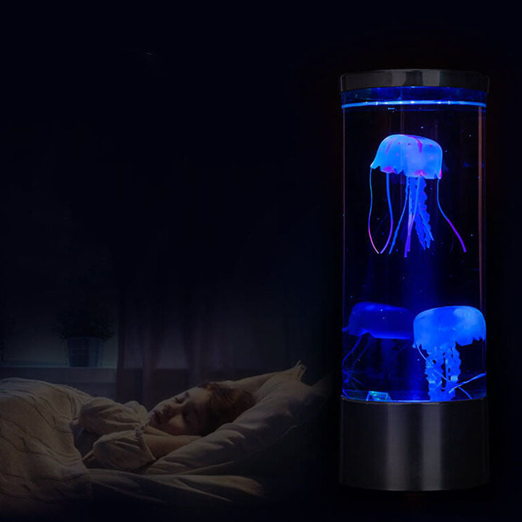 Bunte Jellyfish Table Lamp Cylindrical LED Night Light