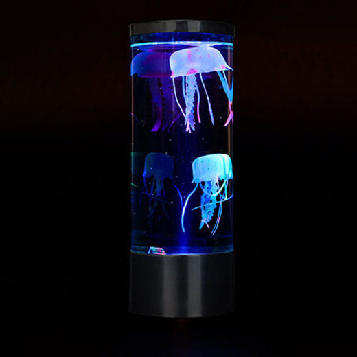 Bunte Jellyfish Table Lamp Cylindrical LED Night Light