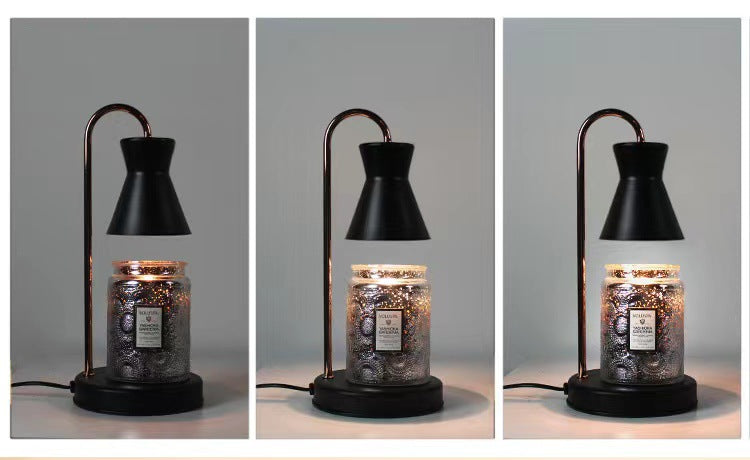 Modern Minimalist Metal Hourglass Adjustable 2-Lamp Table Lamp for Nightstand