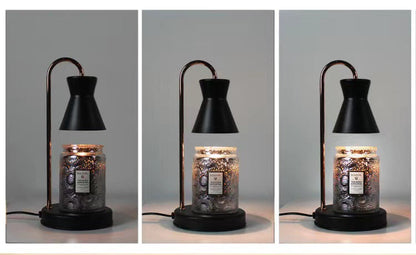 Modern Minimalist Metal Hourglass Adjustable 2-Lamp Table Lamp for Nightstand