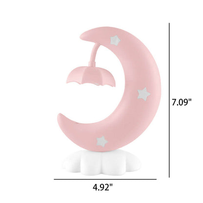 Cartoon Moon Boot Eye Protection Night LED Table Lamp