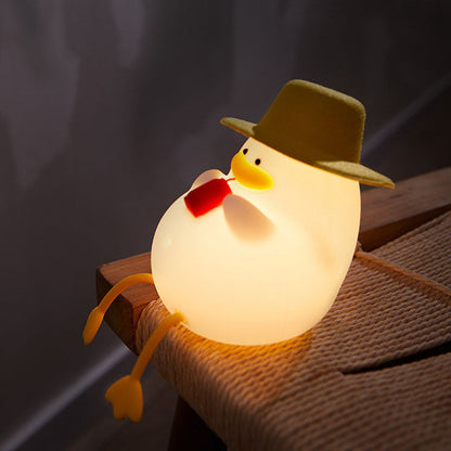 Kreative Cartoon Silicone Duck LED Table Lamp for Kids