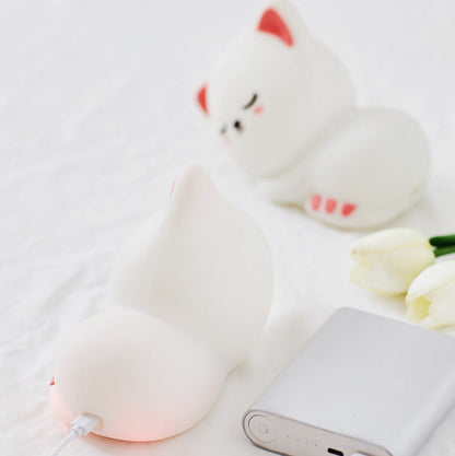 Kreative Cat Night Light USB Silicone Touch Desk Lamp