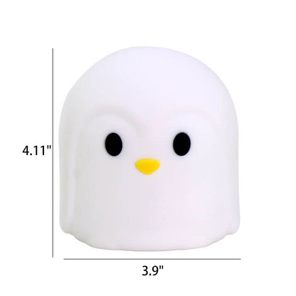 Kreative Bunte Penguin Silicone LED Desk Lamp - USB Rechargeable