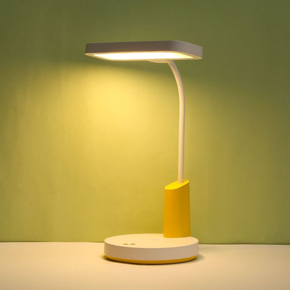 Einfache Long Shadow Round Base Touch Charge LED Desk Lamp