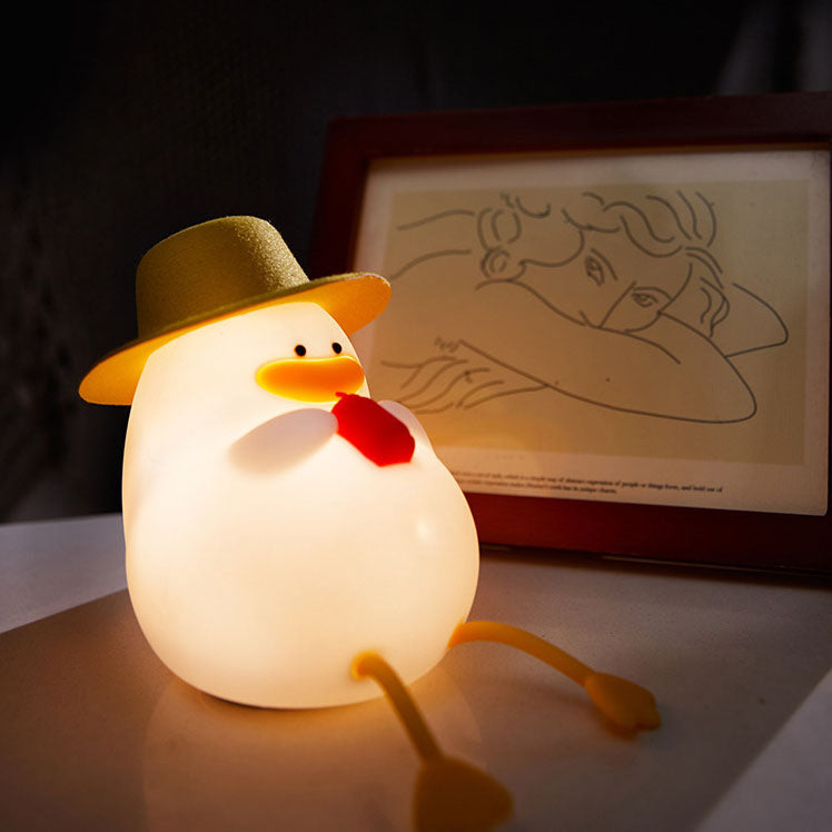 Kreative Cartoon Silicone Duck LED Table Lamp for Kids