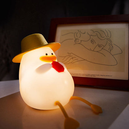 Kreative Cartoon Silicone Duck LED Table Lamp for Kids