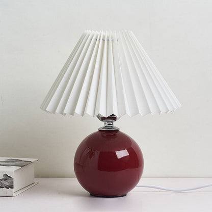 Minimalist Folded 1-Light Ceramic Table Lamp - LED Compatible
