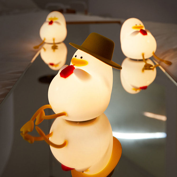 Kreative Cartoon Silicone Duck LED Table Lamp for Kids